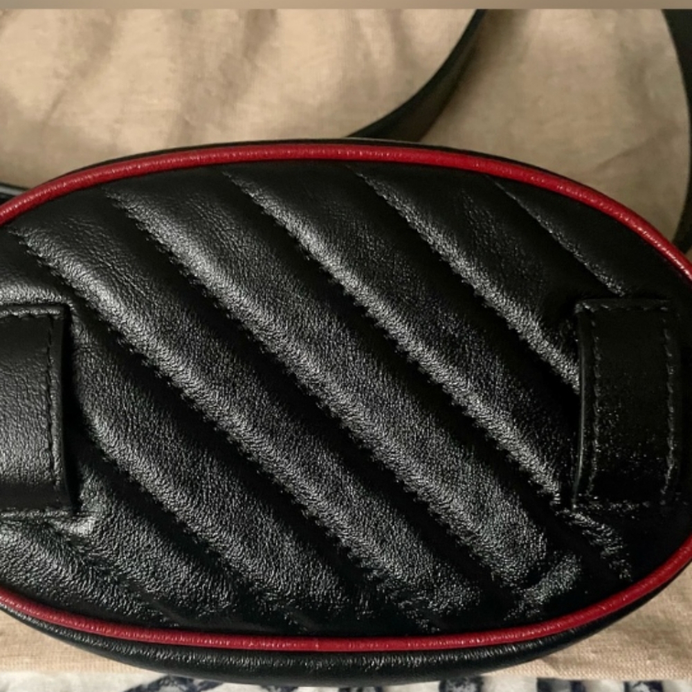 Authentic Gucci GG Marmont Leather Belt Bag - Picture 3 of 5